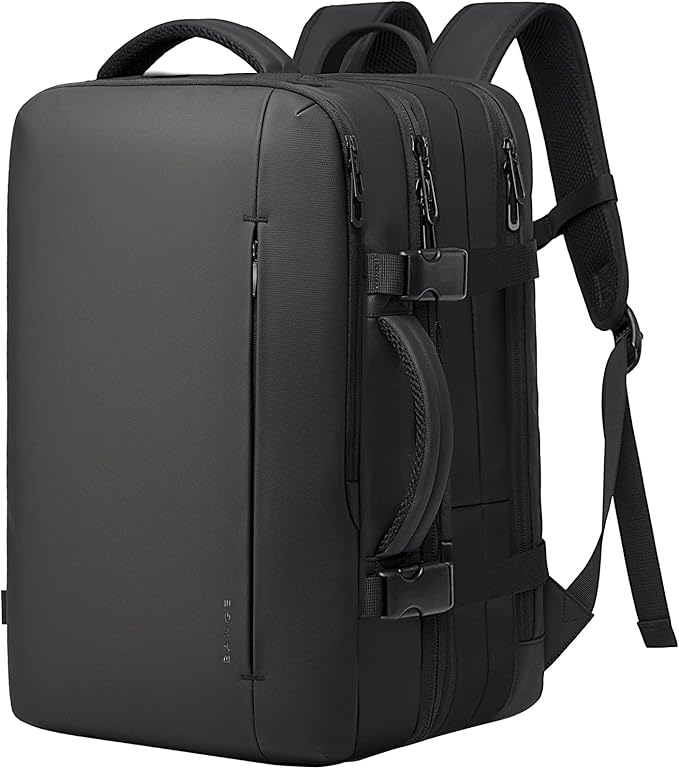 BANGE 45L Men's Expandable Travel Backpack, Men's Laptop Backpack for 17.3Inch Laptop, Carry On Backpack Fits Under Seat Airline Approved, Personal Item Travel Bag for Men…