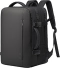BANGE 45L Men's Expandable Travel Backpack, Men's Laptop Backpack for 17.3Inch Laptop, Carry On Backpack Fits Under Seat Airline Approved, Personal Item Travel Bag for Men…
