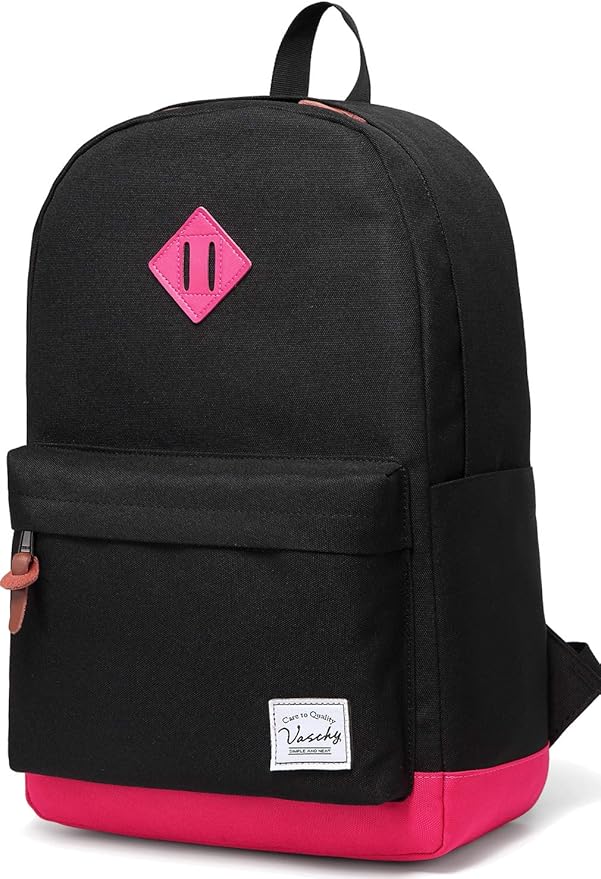 Backpack for Men Women,VASCHY Classic Water-resistant Lightweight Travel School Backpack Casual Daypack