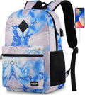 YAMTION School Backpack,Classic Cute Bookbag Men and Teen Boy Schoolbag with USB Charging Port for High School College Office Work Travel