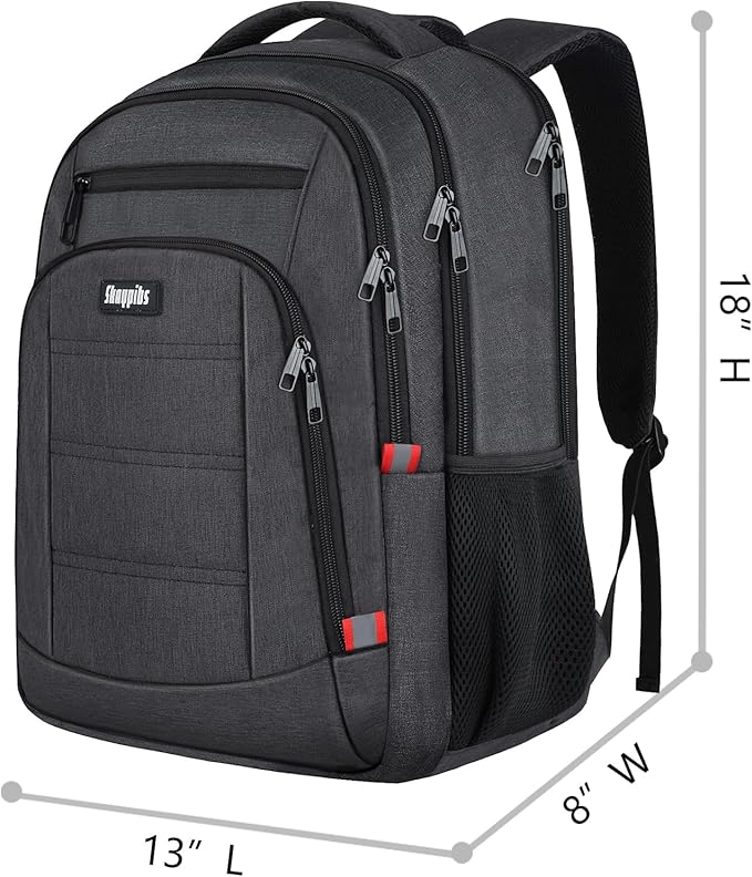 Backpack for Men,School Backpack for boys teens,Travel laptop backpack with Reinforced Straps,Water Resistant business Work college bookbag,book bag Fits 15.6 Inch,Black Back Pack