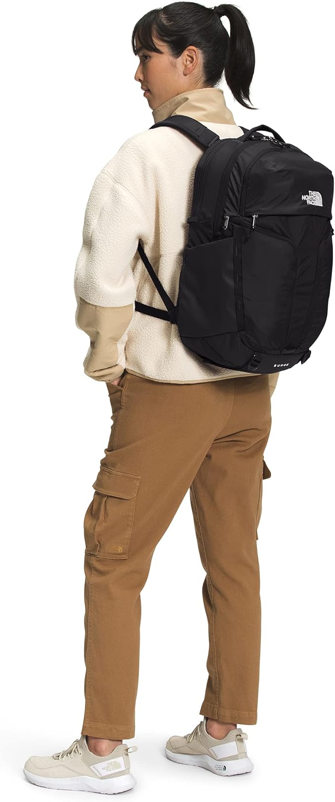 The North Face Women's Surge Commuter Laptop Backpack, TNF Black/TNF Black, One Size