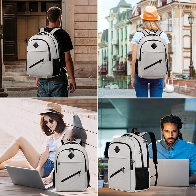 BIKROD Backpack for Girls Women, School Backpack for Teen Boys, Lightweight Casual High School Bookbag, Daily-use Travel Laptop Backpack Fits 15.6 Inch Notebook