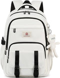 Hidds College Backpack Laptop Backpacks 15.6 Inch for Men Women Elementary Middle High School Book Bag For Teens Girls Boys Student Anti Theft Travel Daypack Large Bookbags-Beige