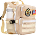 9L Mini Tactical Backpack for Men Women,Small Military Tactical Backpack for Sport,Gym,Hiking,Travel,Camping (Beige)