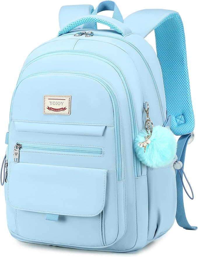 Laptop Backpack 15.6 Inch College Backpacks for Women,School Backpack for Girls, Anti Theft Travel Daypack Bookbags (Blue)
