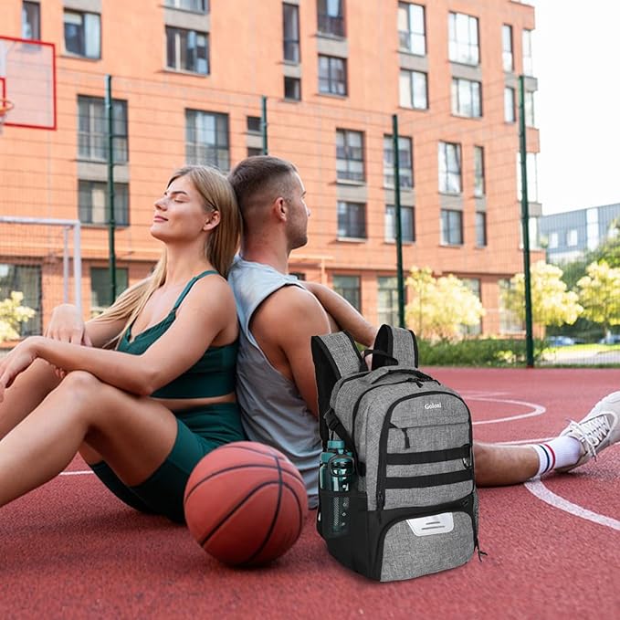 Soccer Backpack for Men and Women,Sports Bag with Ball Compartment,Gym Backpack with Shoe Compartment