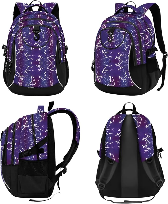 rickyh style School Backpack Travel Bag for Men & Women Lightweight College Back Pack with Laptop Compartmen (23XINGZUO)