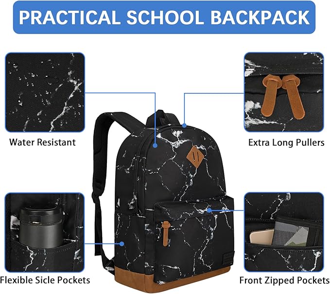 Goloni Backpack for Men Women, Anti-Theft Travel Laptop Backpack, Water Resistant 17.3 Inch USB Charging Backpack, Large Capacity Work Commute Bag