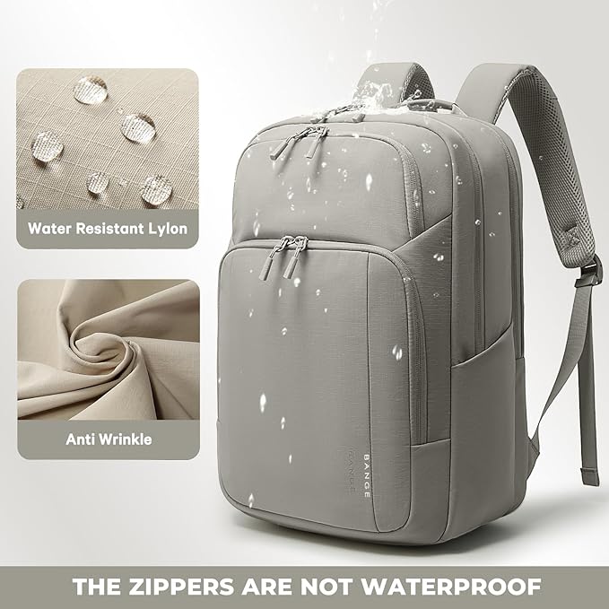 BANGE Travel Backpack With 15.6 Inch Laptop Compartment, FAA Flight Approved Weekender Bag Carry on Backpack, Waterproof Business Work Daypack for Men and Women