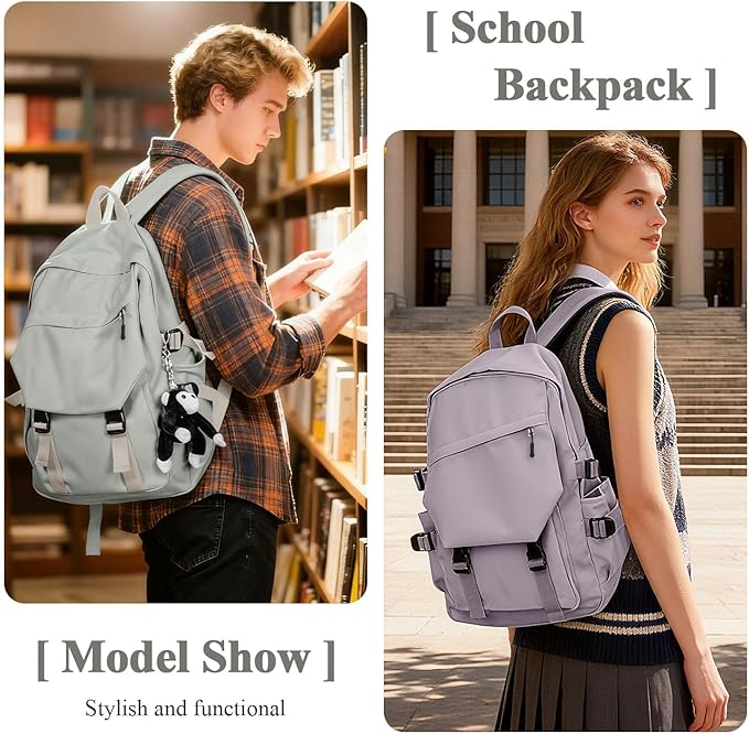 coowoz Lightweight School Bag College Laptop Backpack for Men Women Travel bag High School Middle Bookbag for Boy Girls