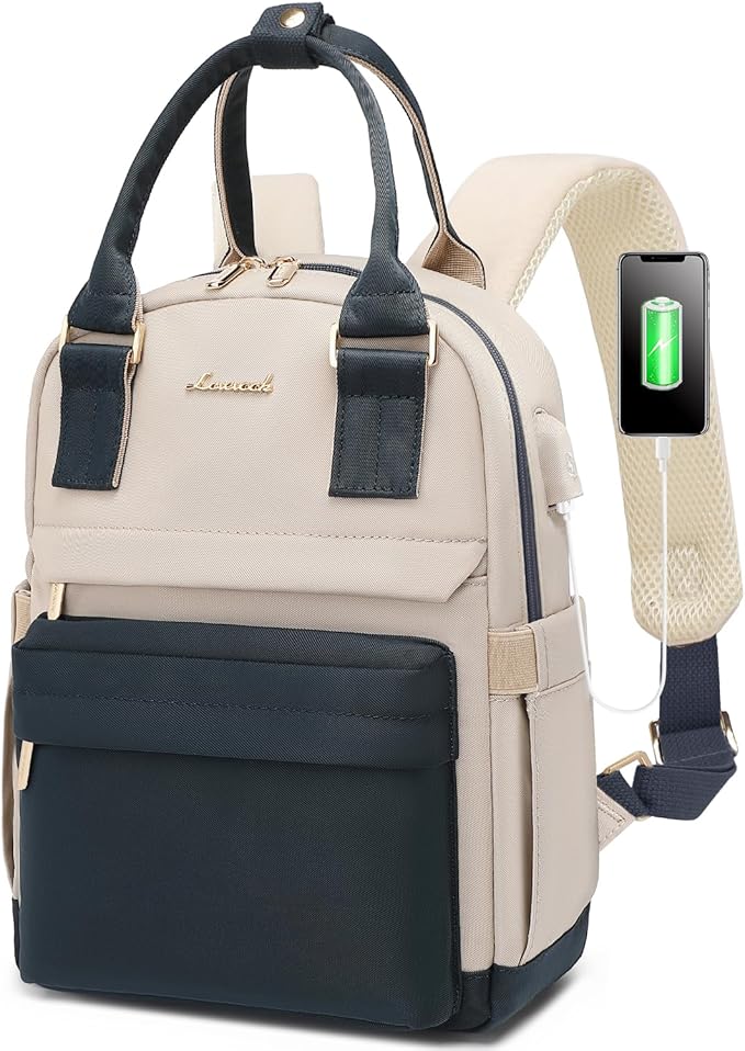 LOVEVOOK Mini Backpack for Women Stylish Waterproof Backpack Purse with USB Port, Cute Daypack for College Travel Party