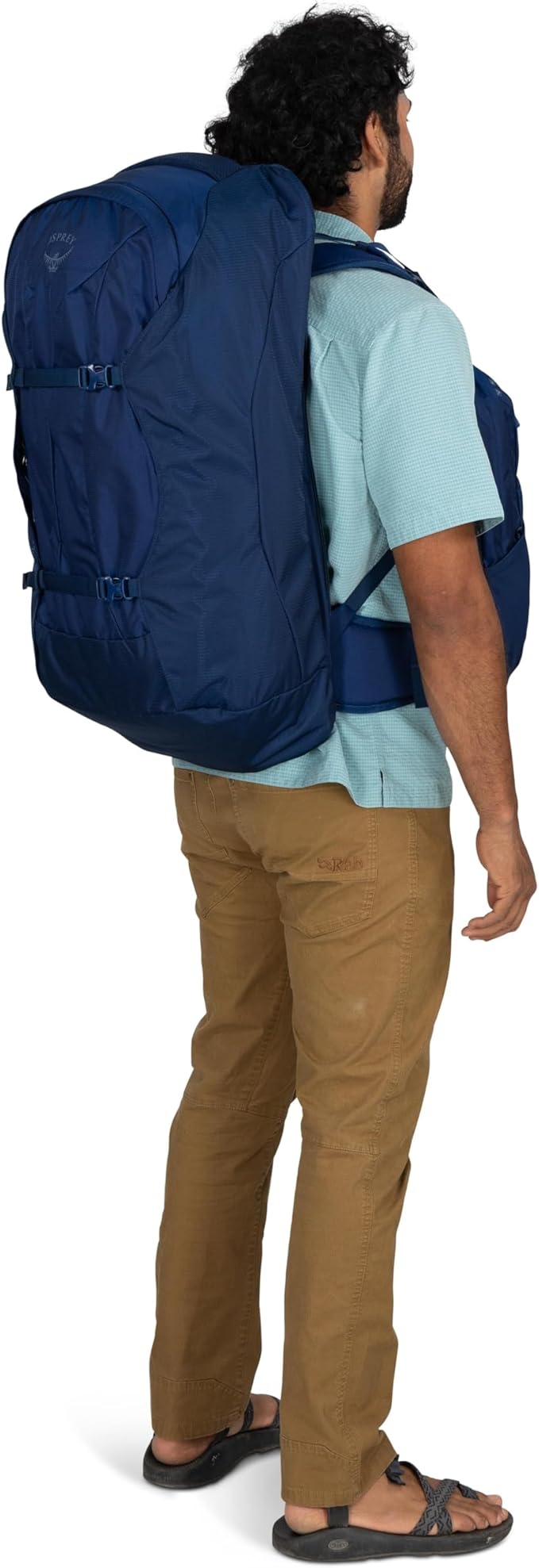 Osprey Farpoint 70L Men's Travel Backpack - Large Adjustable Travel Bag with Detachable Daypack, Black