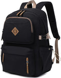 AO ALI VICTORY laptop backpack 15.6 inch anti theft travel backpacks for men and women large college bookbag work business daypack middle high school bag for girls boys teens students black