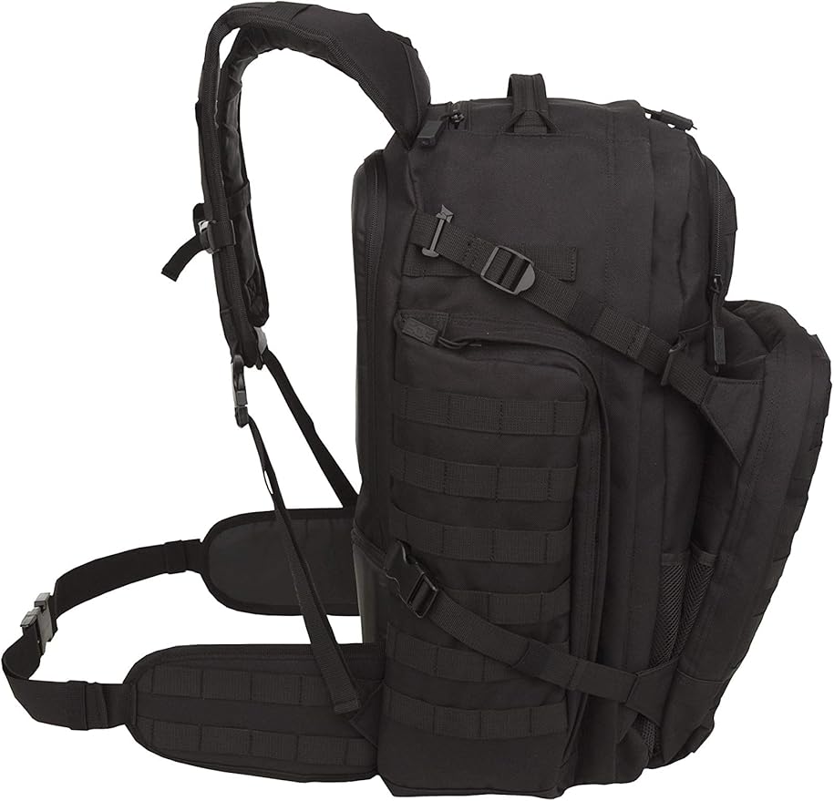 SOG Barrage Tactical Internal Frame Backpack, 64.3-Liter Storage, Black