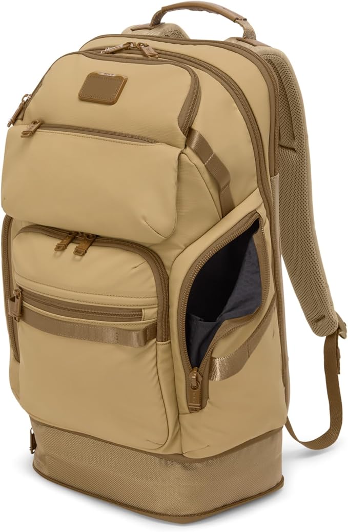 TUMI - Alpha Bravo Nomadic Backpack - Men's Durable Carry On Bag - 18.8" X 15.0" X 9.0" - Fits up to 15" Laptop - Khaki