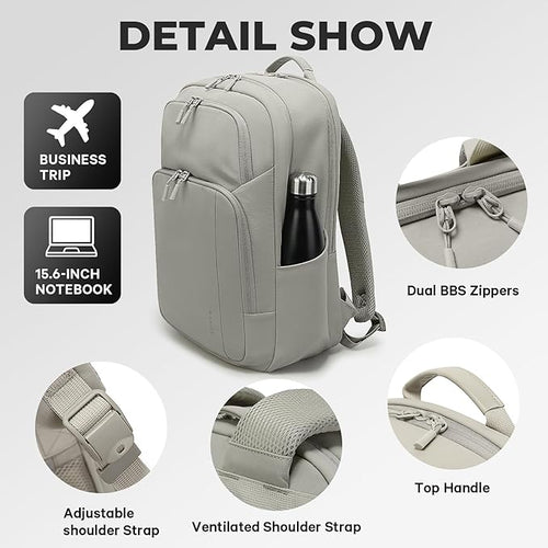 BANGE Travel Backpack With 15.6 Inch Laptop Compartment, FAA Flight Approved Weekender Bag Carry on Backpack, Waterproof Business Work Daypack for Men and Women