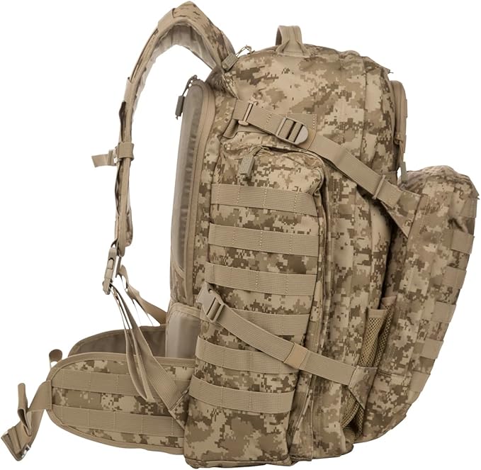 SOG Tools and Knives, Internal Frame Tactical Multi Day Overnight Travel and Work Backpack, Digital Camo, One Size