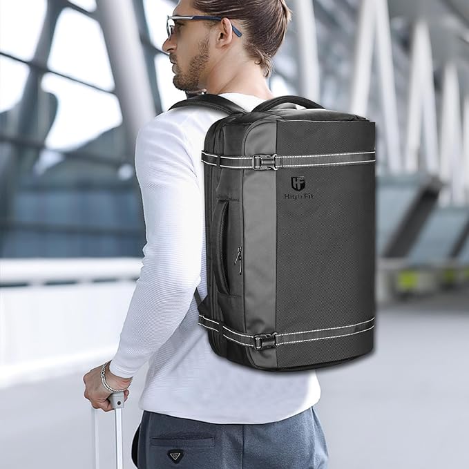 Travel Backpack 40L, TSA Friendly Airline Flight Approved Carry On Laptop Backpacks Lightweight Business Knapsack,Large Capacity Rucksack,Weekender Bag Daypack,Fits 17.3 Inch Laptop