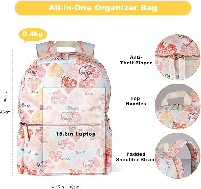 Backpack for School Teens Boys Girls, Lightweight Casual Backpacks for Men and Women, Classic Basic Water Resistant Casual Daypack, 15.6 Inch Laptop Bookbag for College High School Work Travel