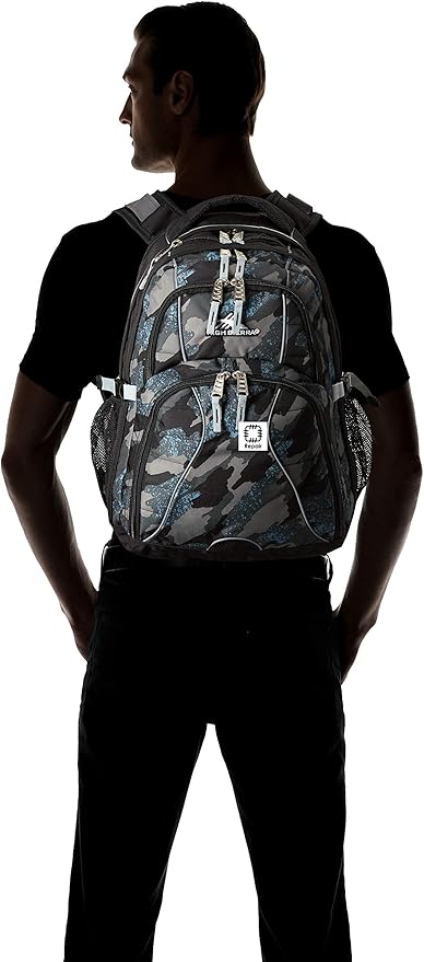 High Sierra Swerve Laptop Backpack, Graffiti/Black/Ash, One Size