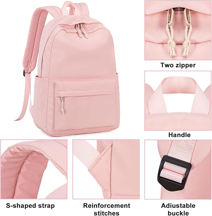 LOIDOU Backpack for Teen Girls Middle-School Primary Elementary Bookbags 17inch Kids Backpack Women laptop Backpack Lightweight Casual Daypack
