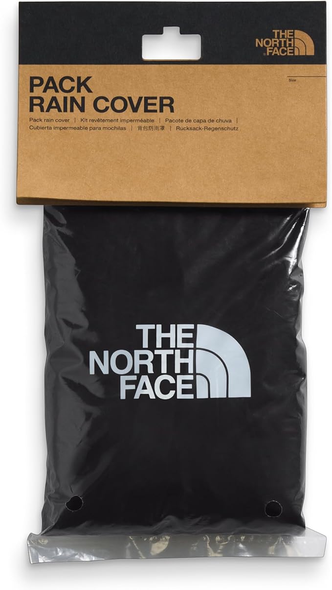 The North Face Fully Waterproof Hiking Backpack Rain Cover - Lightweight & Packable, Elastic Closure, Drain Hole, TNF Black-NPF, X-Large
