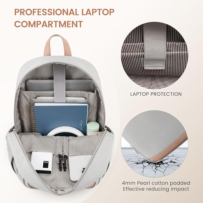 LOVEVOOK 17.3 inch Laptop Backpack - Versatile Work and School Backpack for Men and Women, Durable and Stylish Design