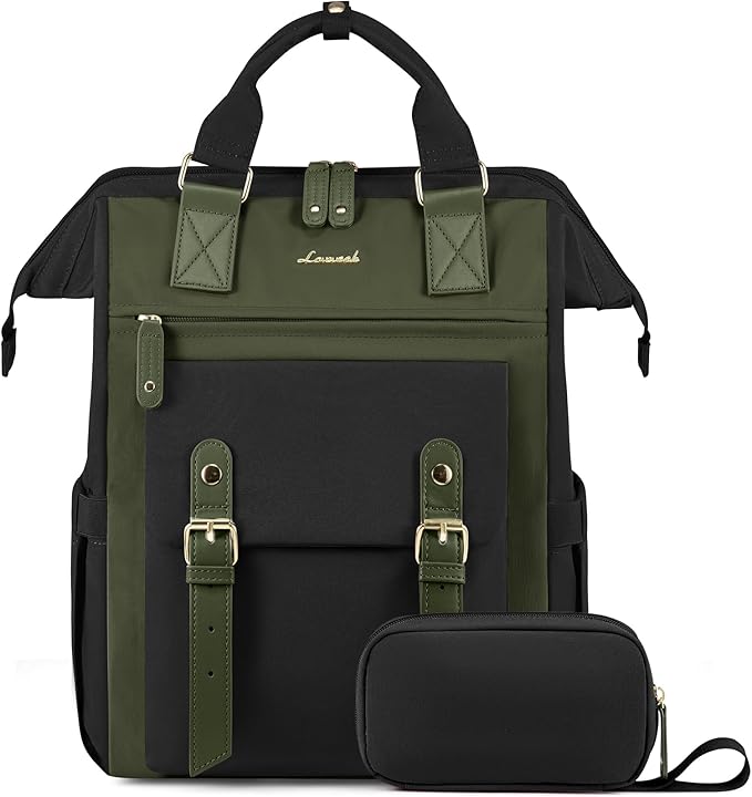 LOVEVOOK Laptop Backpack for Women Work Teacher Bag Travel Backpack, Stylish College Backpack Purse, Business Computer Laptop Bag Nurse Bags, Casual Daypack, 17 Inch