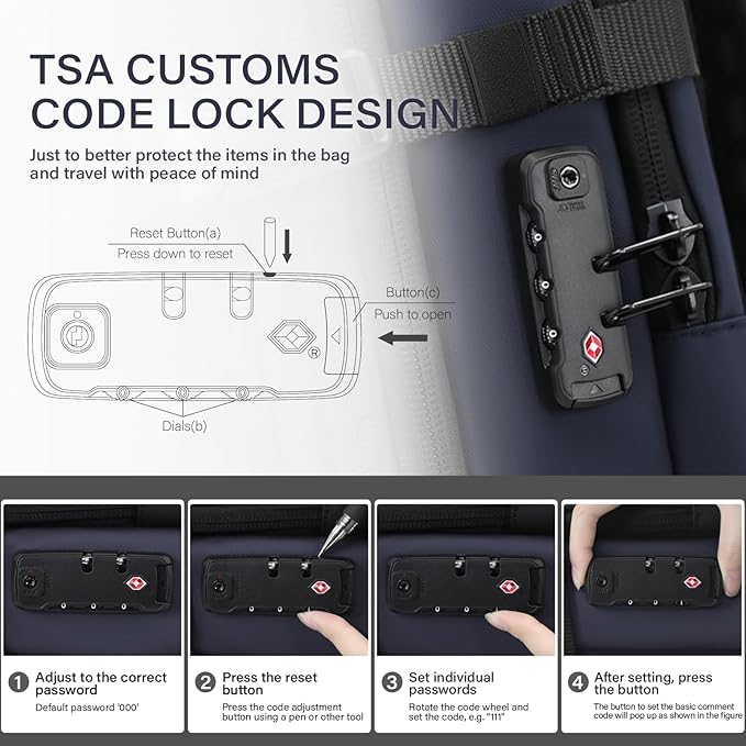 Travel Backpack with Vacuum System,60L Expandable Vacuum Backpack Travel with Built-in Pump,17.3 inch Laptop Backpacks Carry On Backpack with TSA Lock(Blue,Built-in Air Pump)