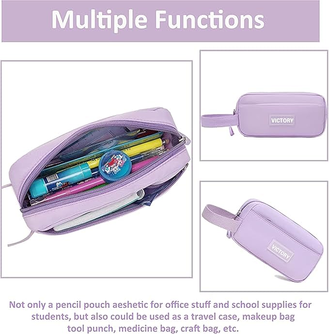 AO ALI VICTORY Backpack for Women Girls Set with Pencil Case 15.6 Inch Laptop School Bag Kids Elementary College Backpacks