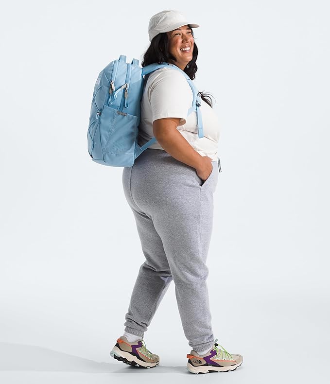 The North Face Women's Jester Everyday Laptop Backpack - PFAS Free, Cornflower Dark Heather/Cornflower, One Size