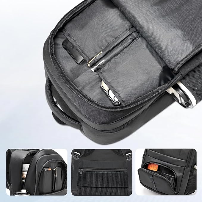 Travel Laptop Backpack, 40L Water-Resistant & Durable Business Backpack, Airline-Approved for Carry-On, Fits 17.3-inch Laptops, Suitable for School & Daily Commute