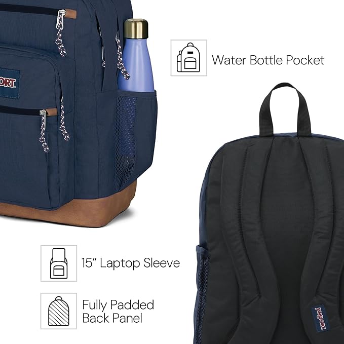 JanSport Cool Backpack with 15-inch Laptop Sleeve, Large Computer Bag Rucksack with 2 Compartments, Ergonomic Straps, Bewitched Blooms