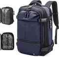 Travel Backpack with Vacuum System,60L Expandable Vacuum Backpack Travel with TSA Lock,17.3 inch Laptop Backpacks Vacpack Backpacks with Vacuum(Blue,No Air Pump)