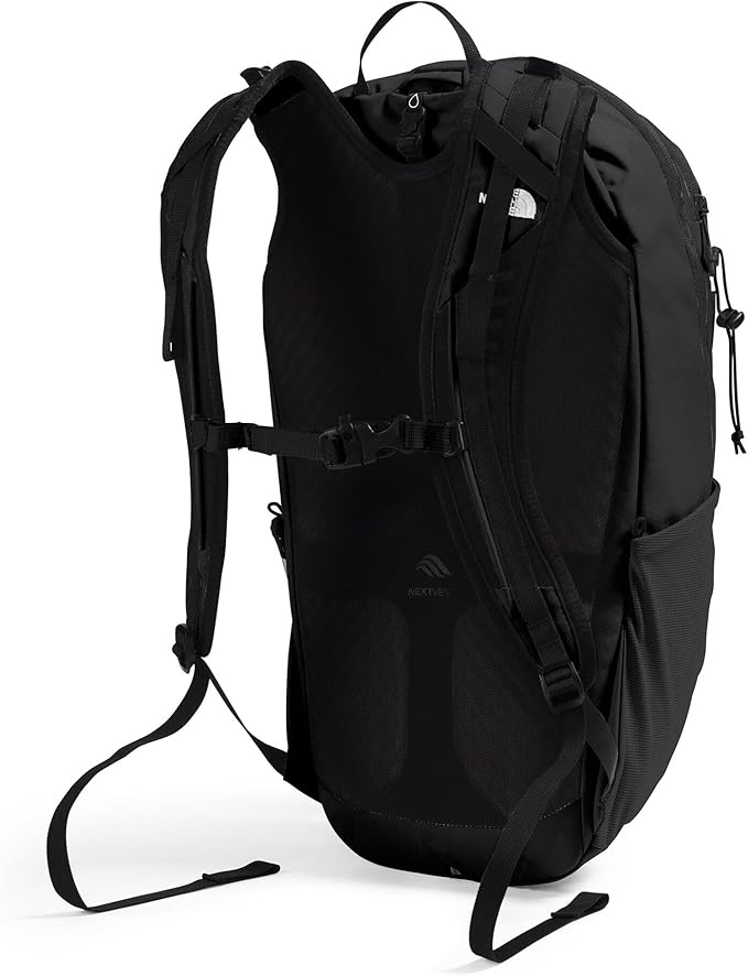 The North Face Basin 18 Liter Technical Daypack with Rain Cover - Unisex Backpack, Sternum Strap, Hiking Pole Attachment, TNF Black/TNF Black-NPF, One Size