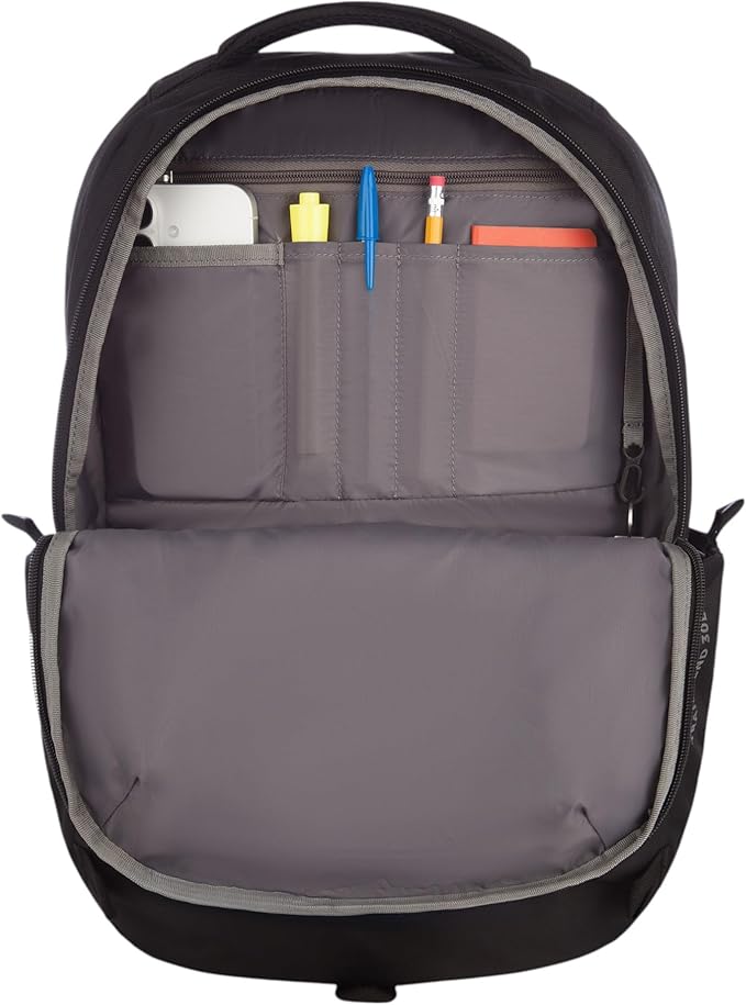 Eddie Bauer Trail Ends Backpack 28L | Laptop Sleeve | Everyday Carry | Travel | Work | Commuting | Stretch Side Pockets | Padded Shoulder Straps | Mesh Back - Black