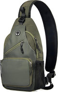 Sling Bag for Men Crossbody Backpack, Small Sling Backpack Mens Shoulder Bag, Casual Daypack Hiking Bag for Travel