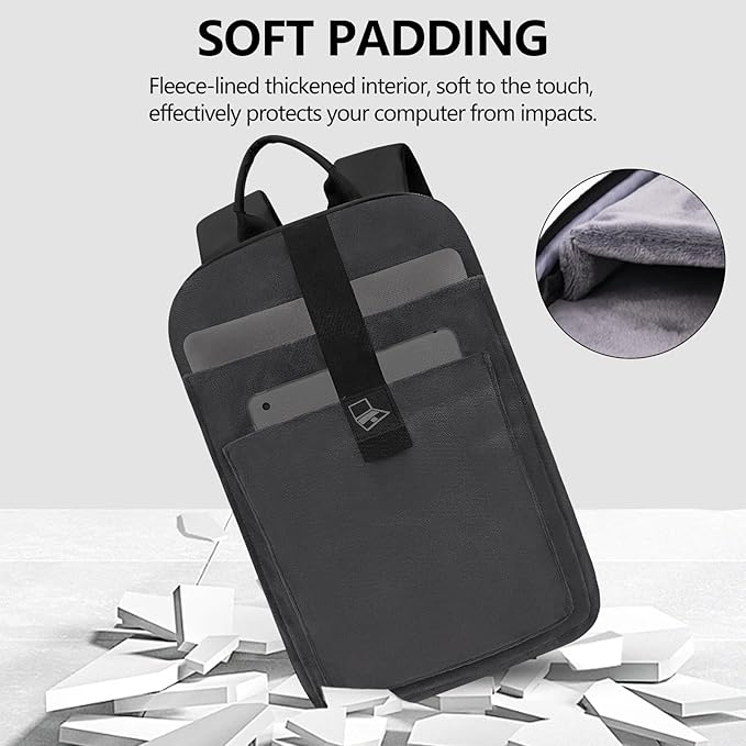 Backpack for Men Women Lightweight Business Laptop Backpack for 15.6 Inch Computer Bag Slim Anti-Theft Backpack for Commuting Work Office College Travel with a Small Bag (Black, 15.6") | Lightweight, Computer Bag, for Commuting, Work, Office, College