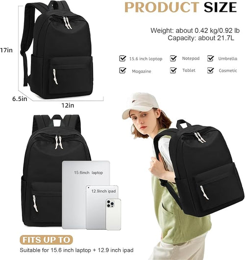 Bluboon School Backpack for Teen Girls Women Laptop Backpack College Bookbags Middle School Travel Work Commuter Back Pack