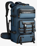Travel Backpack for Men, 50L Carry On Flight Approved Convertible Duffle Bag with Shoe Compartment, 17 inch Laptop Luggage with USB Charging Port for Weekender Hiking, Blue