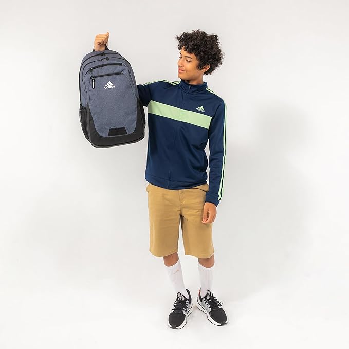 adidas Unisex Foundation Backpack for Laptop, Large Durable Athletic Gym Bag