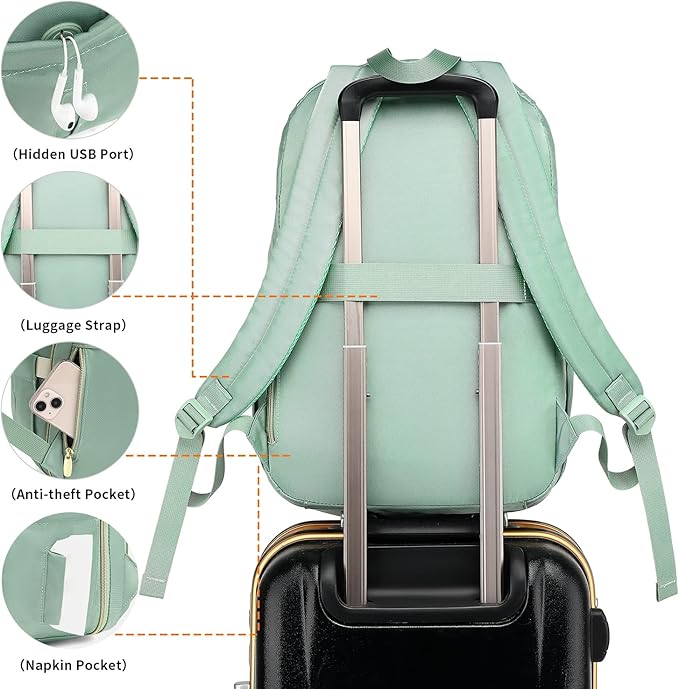 Backpack Purse for Women Bookbag for Teens Girls,School Backpack for High School College,Laptop Backpack for Women for Travel Business