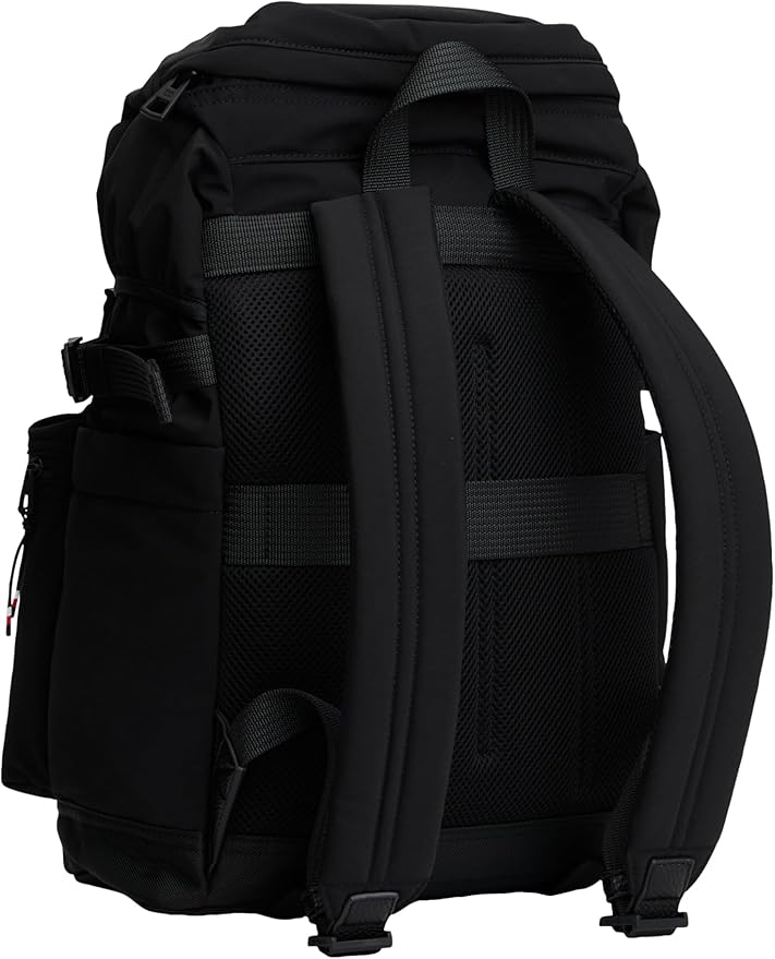 Tommy Hilfiger Mens Travel Flap Backpack,BLACK One Size