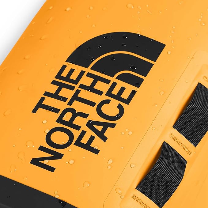 The North Face Base Camp Dry Bag - Roll-Top Waterproof Stuff Sack, Ideal for Camping Gear & Kayak Accessories, Summit Gold/TNF Black, 12 Liters