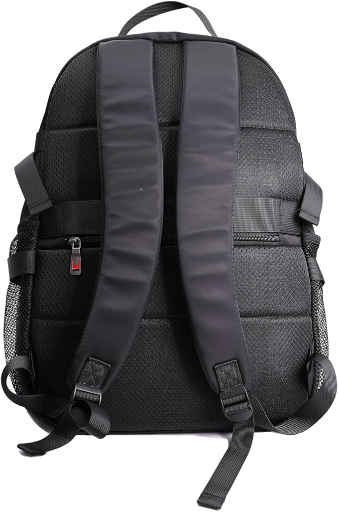 Men's Carry On Travel Backpack - 13 Inch Laptop Compartment, Large Capacity Waterproof Black Bag for Outdoor Hiking