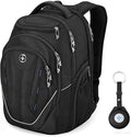 Swissdigital Design TSA Business Laptop Backpack For Men with Apple Find My,Travel Backpack With USB Charging Port,RFID Pockets Presents For Men Fits 15.6 Inch Computer | J16BT9508F-1