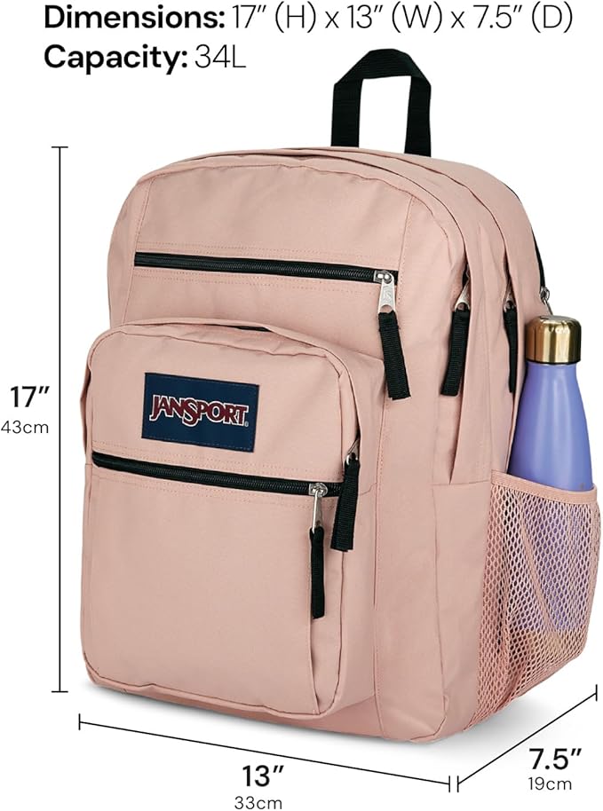 JanSport Laptop Backpack - Computer Bag with 2 Compartments, Ergonomic Shoulder Straps, 15” Laptop Sleeve, Haul Handle - Russet Red