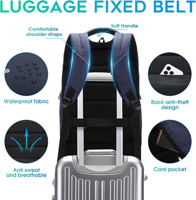 BANGE Backpack for Men, Laptop Backpack for 15.6 Inch Notebook,Lightweight Work Backpacks for Men, Daily Work Backpack for Men and Women…