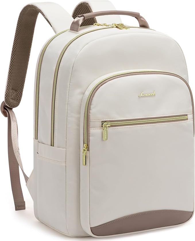 LOVEVOOK Laptop Backpack for Women, 15.6 Inch Work Business Backpack Purse for Teacher, Waterproof Nurse Bag College Bookbag for School, Casual Personal Item Travel Bag College Daypack